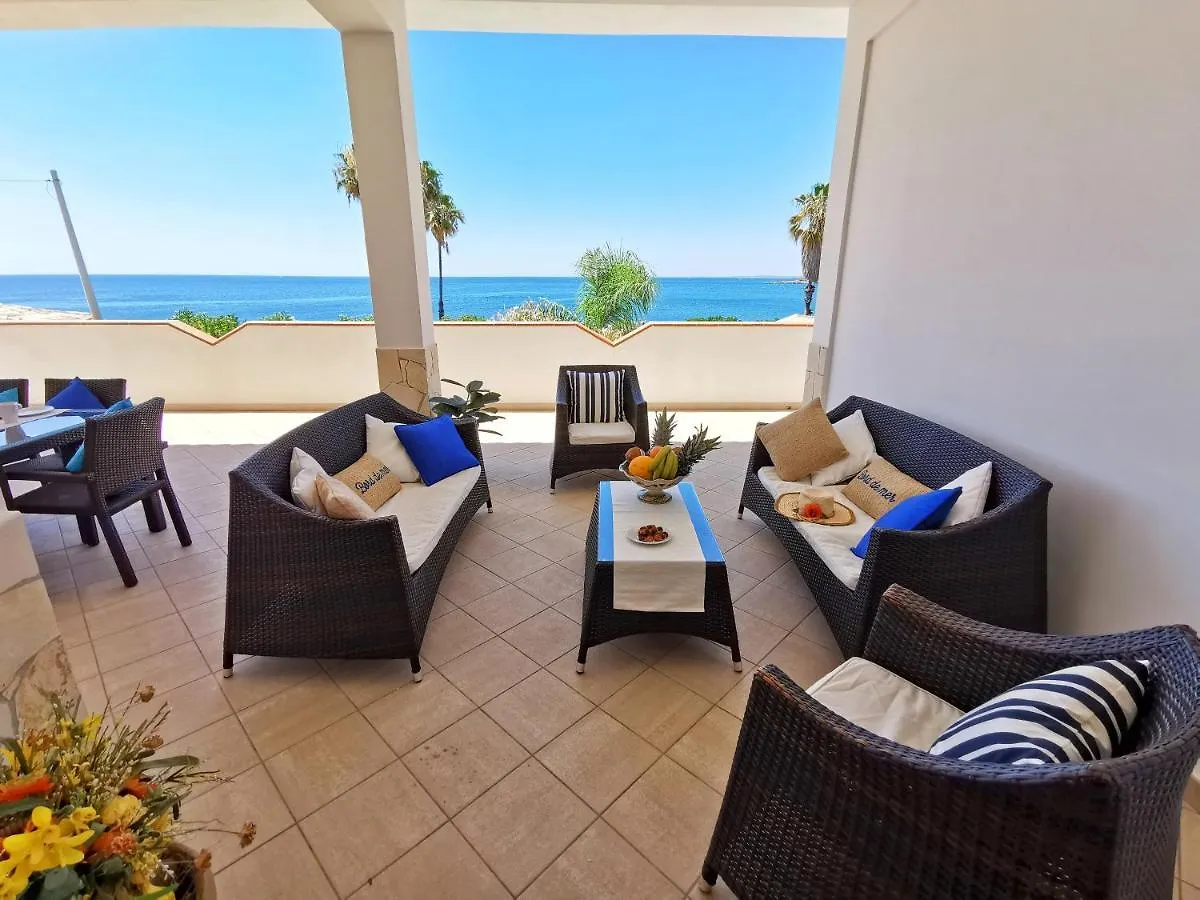 Villa Arenile: Beachfront Oasis with Private Sea Access Fontane Bianche 0*,  Italy